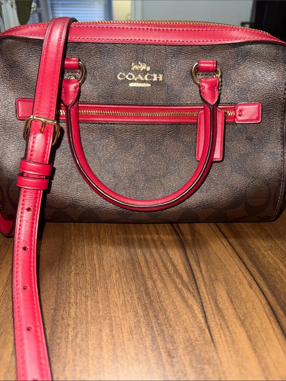 Coach Rowan Satchel signature canvas